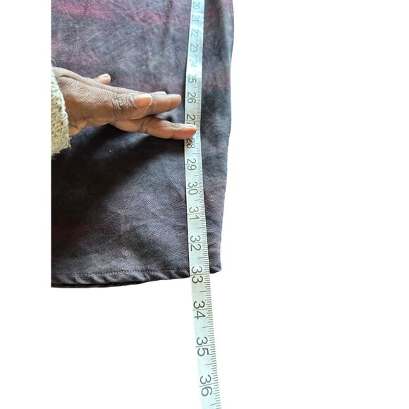 Cloth & Stone Womens Ombre Tie-Dye Midi Skirt Sz S Elastic Waistband Goth Grunge - Picture 7 of 11